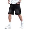 thumbnail image 1 of GINGTTO Men's Relaxed Fit Baggy Denim Shorts, 1 of 7