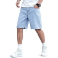 thumbnail image 1 of GINGTTO Men's Relaxed Fit Baggy Denim Shorts, 1 of 7