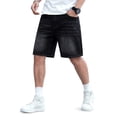 thumbnail image 1 of GINGTTO Men's Relaxed Fit Baggy Denim Shorts, 1 of 11