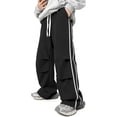 thumbnail image 1 of GINGTTO Mens Baggy Sweatpants Wide Leg Track Pants Open Bottom Loose Fit, 1 of 8