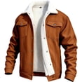 thumbnail image 1 of GINGTTO Men's Corduroy Fleece Lined Trucker Sherpa Winter Jacket for Cold Weather, 1 of 7
