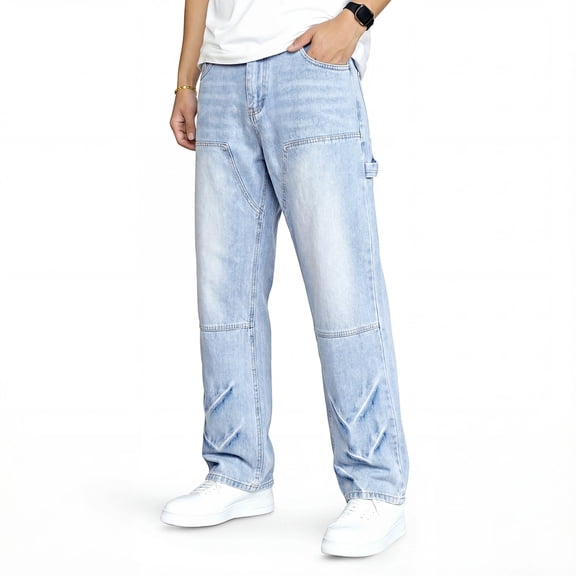 GINGTTO Men's Slim Fit Stretch Jeans Comfort Denim Pants for Daily Wear