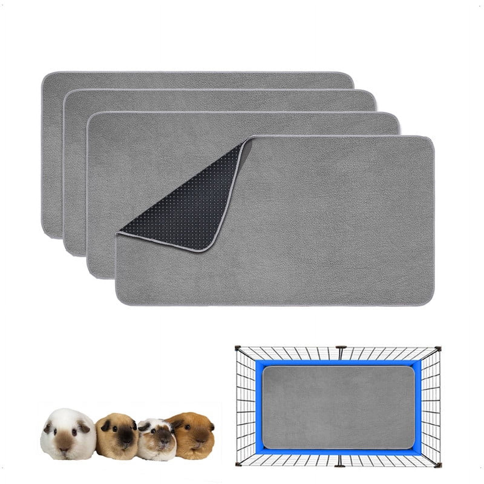 GINIDEAR Guinea Pig Cage Liner, Washable Reusable Leakproof Fleece ... - Freeze Fleece For Guinea Pig Habitats