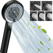 GINIHOMER 5-Mode 2.5 GPM High Pressure Handheld Shower Head with Hose, Black