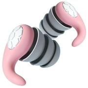 GINIHOMER Reusable Silicone Earplugs for Sleeping, Pink