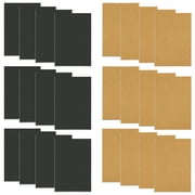 GINMLYDA 24 Pack A6 Mini Journal, 3.5"x 5", Thick & Lined Paper, Pocket Notebook, Softcover, Small Memo Notepad (Brown Kraft & Black)