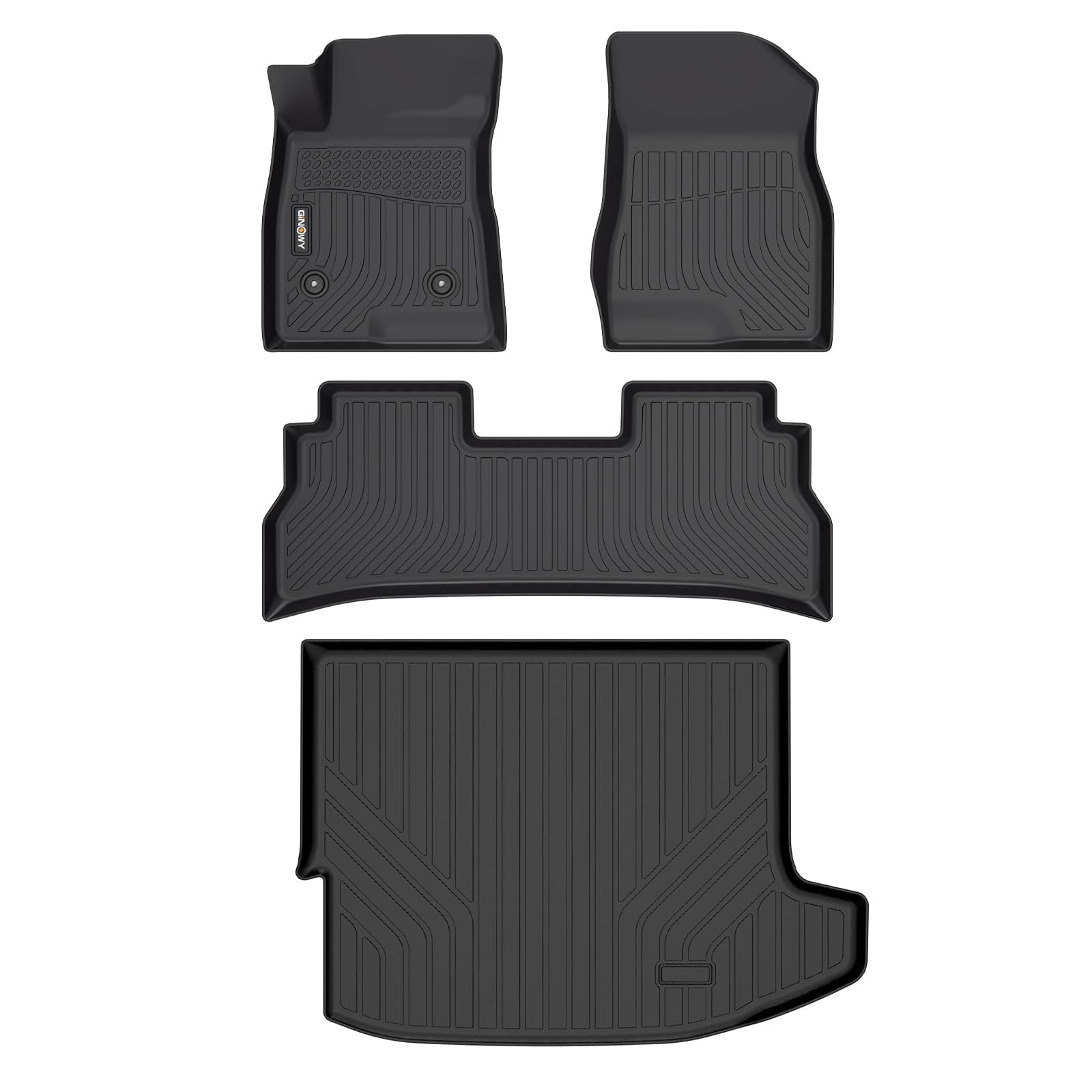 GINOWY Floor Mats Cargo Liner Set for Chevy 2024 2025, for Buick