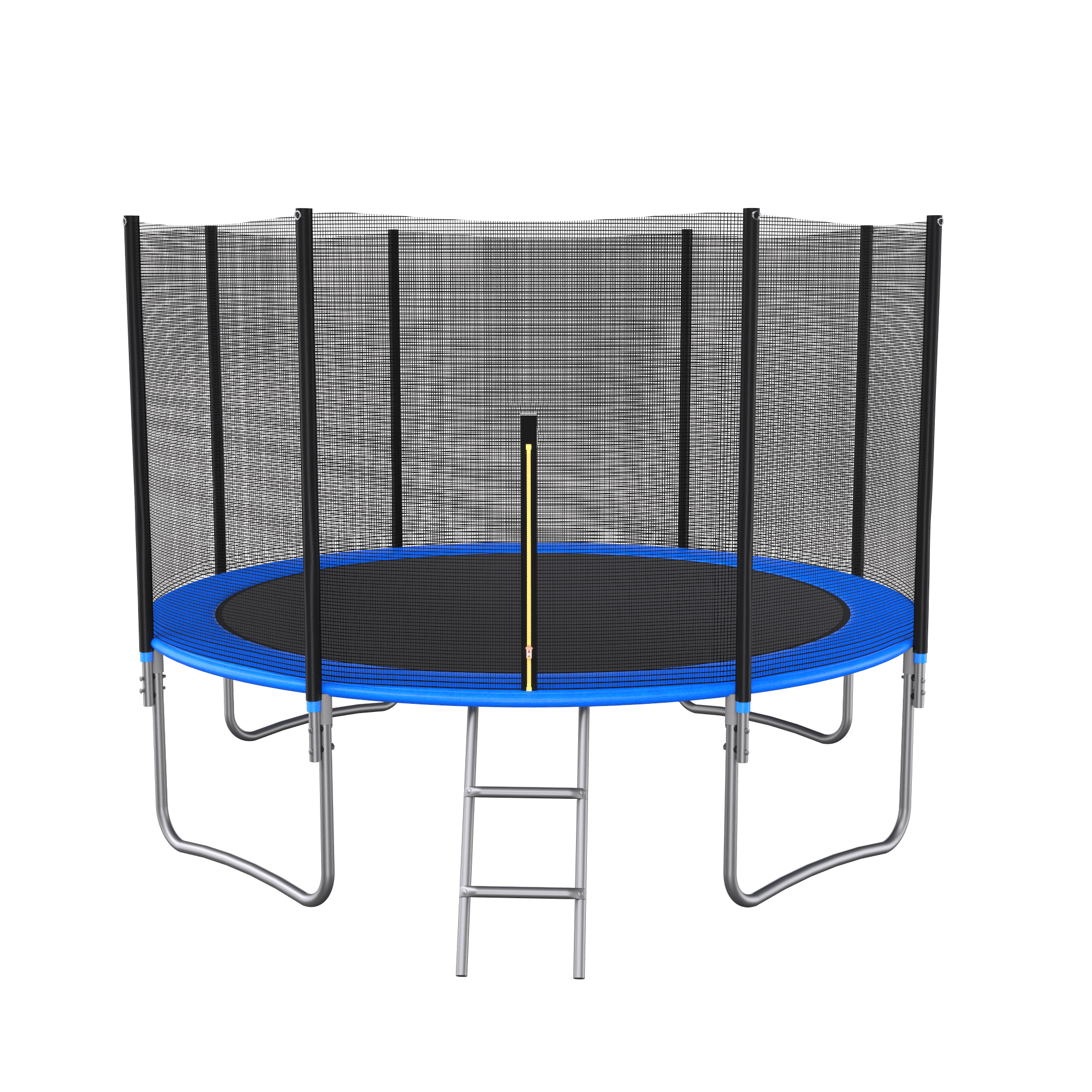GINSYTALIOR 10Ft Trampoline with Safe Enclosure Net 680 lbs Jump Mat