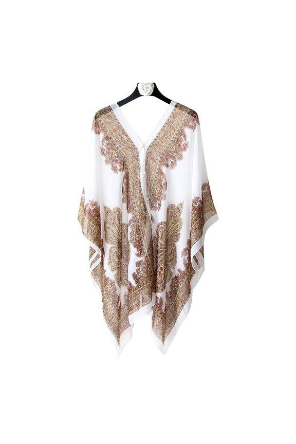 Floral Long Sleeve, Cover-Up Dress (Women's)