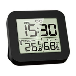 GINTBN Waterproof Shower Clock, Digital Shower Timer Bathroom Clock with Alarm, LCD Screen Thermometer Hygrometer Clock Bathroom, Kitchen, Toilet