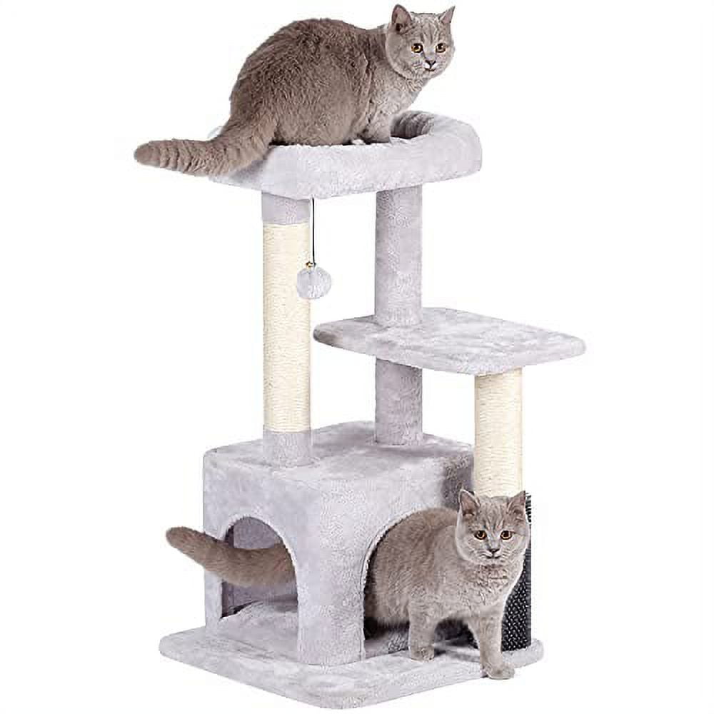 GIOPACO Cat Tree Small Cat Tower Kitten Activity Centre with 2