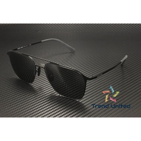 GIORGIO ARMANI AR6110 300187 Matte Black Grey 58 mm Men's Sunglasses