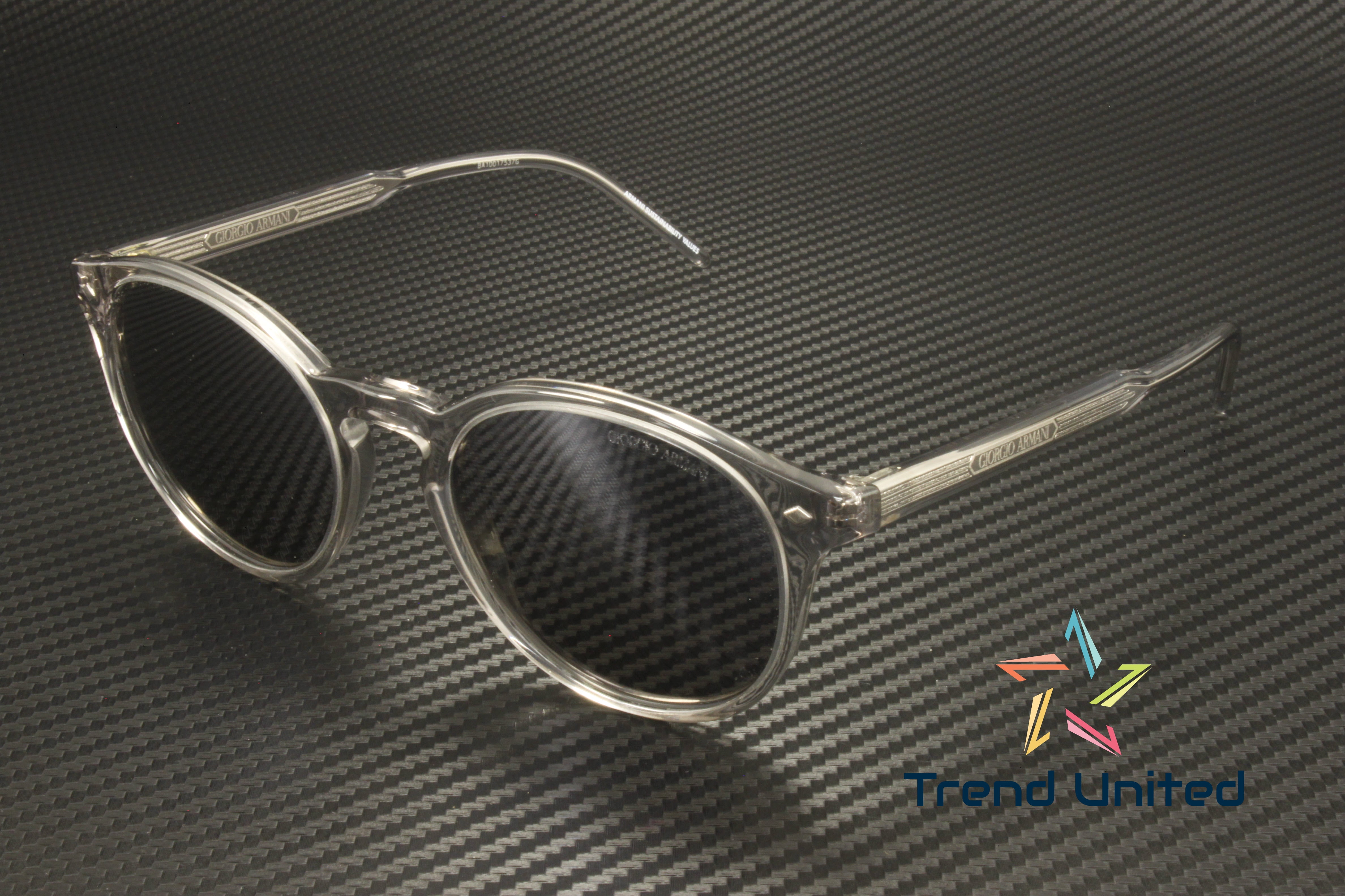 Giorgio Armani Clear Grey Sunglasses Giorgio Armani UNISEX - Sunglasses - transparent light blue  main image 4