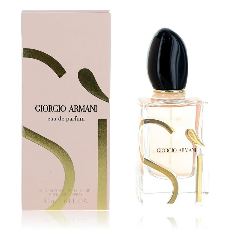 Giorgio Armani Si Eau De Parfum Spray, Feminine & Musky Scent, 1.7