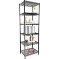 thumbnail image 1 of GIOTORENT 5 Tier Adjustable Height Metal Shelving Unit Black 11.8X11.8X50, 1 of 10