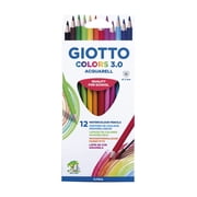 GIOTTO Colors 3.0 Watercolour Colouring Pencils 12 Pieces