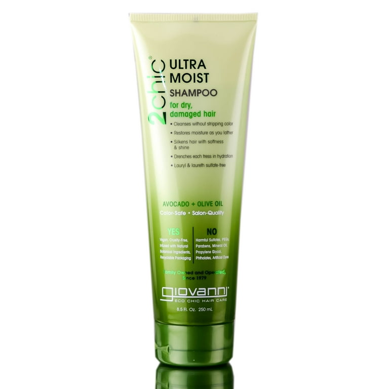 GIOVANNI 2chic Ultra Moist Shampoo, 8.5 oz. Avocado & Olive GIOVANNI 2chic Ultra Moist Shampoo, 8.5 oz. Avocado & Olive