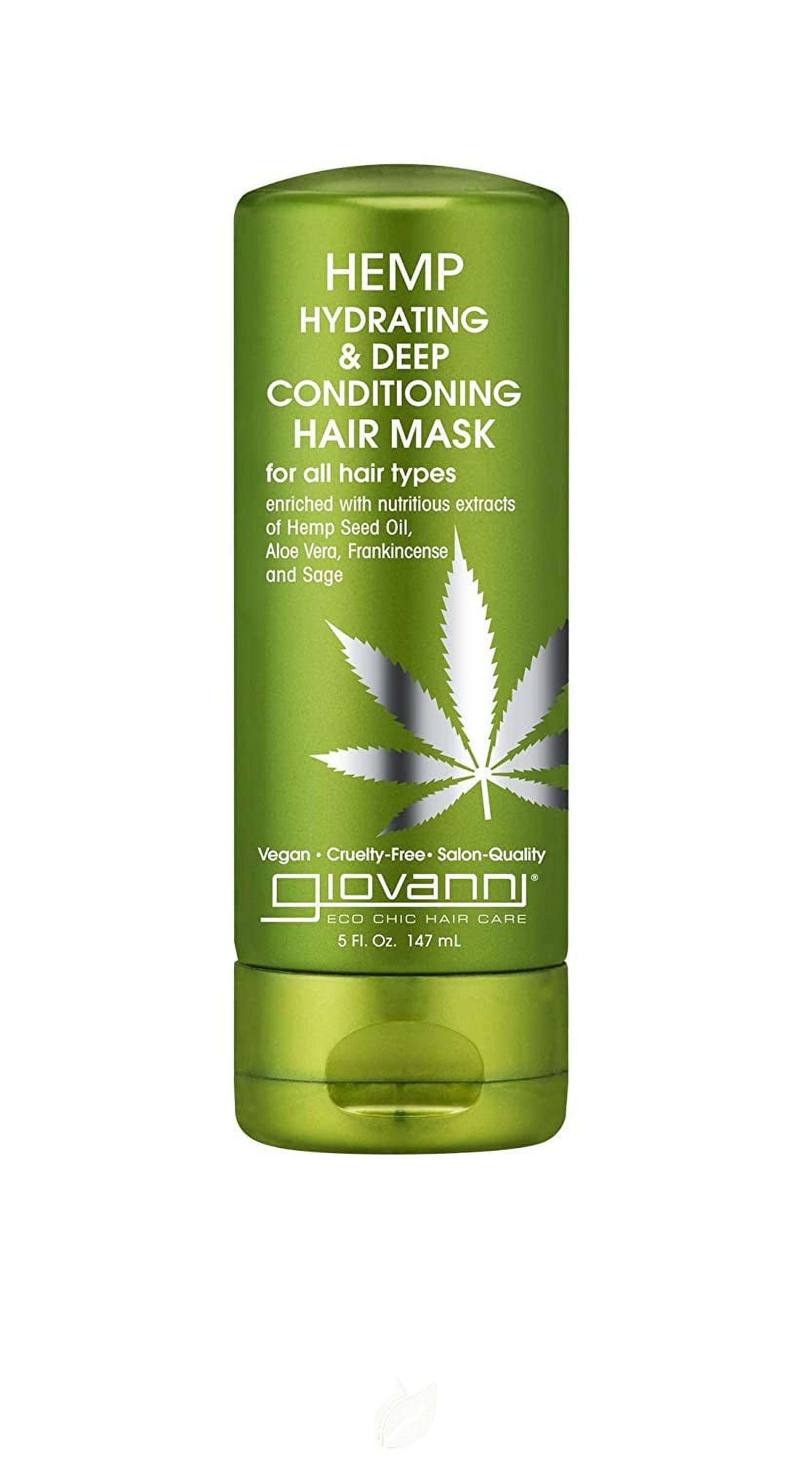 GIOVANNI Hemp Hydrating Deep Conditioning Hair Mask, 5 oz. Hemp Seed