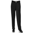 thumbnail image 1 of GIOVANNI UOMO Mens Wool Dress Pants Expandable Waist - Pleated Front Paul Bernado Collection Black - Wool Blend 46W x 30L, 1 of 4