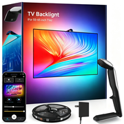 GIPOYENT TV Backlight 55-65 inch 16.4ft RGB LED Lights Camera Sync App Control Gaming Theater
