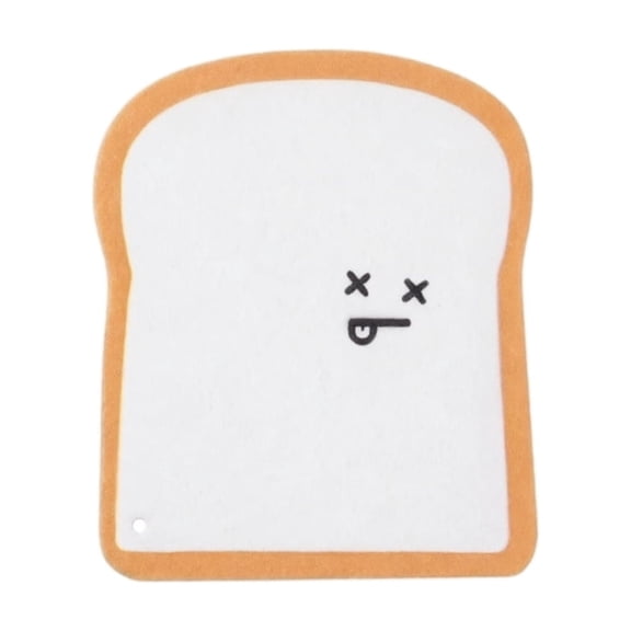 GIPQJK 1pc Wood Pulp Sponge Sheet Toast Shaped Dish Sponge Compressed Kitchen Cleaning Scouring Pad Absorbent Eco Friendly C