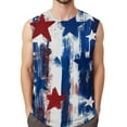thumbnail image 1 of GIPQJK 4th Of July Mens Tank Tops Summer Usa Flag Sleeveless Shirts 2025 Patriotic Crew Neck Muscle Tank Tops with Independence Day,Royal Blue 2XL, 1 of 4