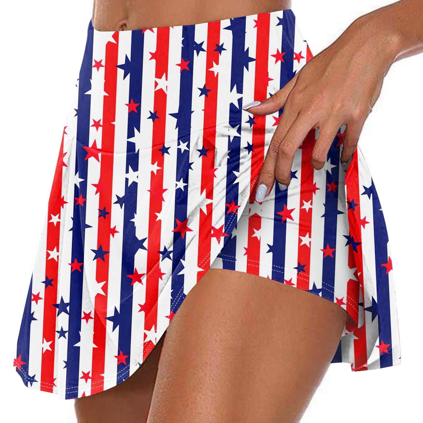 GIPQJK American Flag Skorts for Ladies Athletic Works Tennis Skirts for