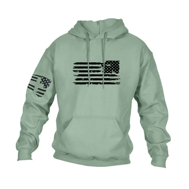 GIPQJK Graphic Hoodies for Men American Flag Design Hooded Sweatshirts 2024 Fall This We'll Defend Eagle with American Flag Long Sleeve Tops with Pockets,Mint Green L