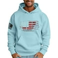 thumbnail image 1 of GIPQJK Hoodies for Men Usa Flag Hooded Sweatshirts Big and Tall This We'll Defend Long Sleeve Tops with Pockets,Sky Blue 6XL, 1 of 4