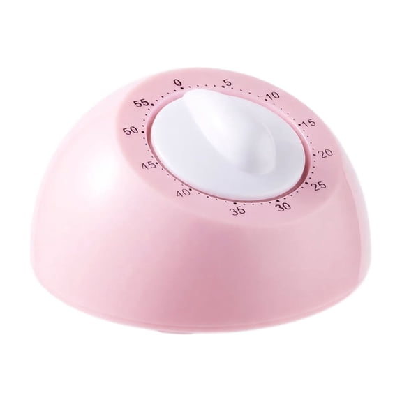 GIPQJK Mechanical Kitchen Timer 60 Min Countdown Cooking Timer with Magnetic Back, Pink Time Manager Tool for Baking Study Office Pink