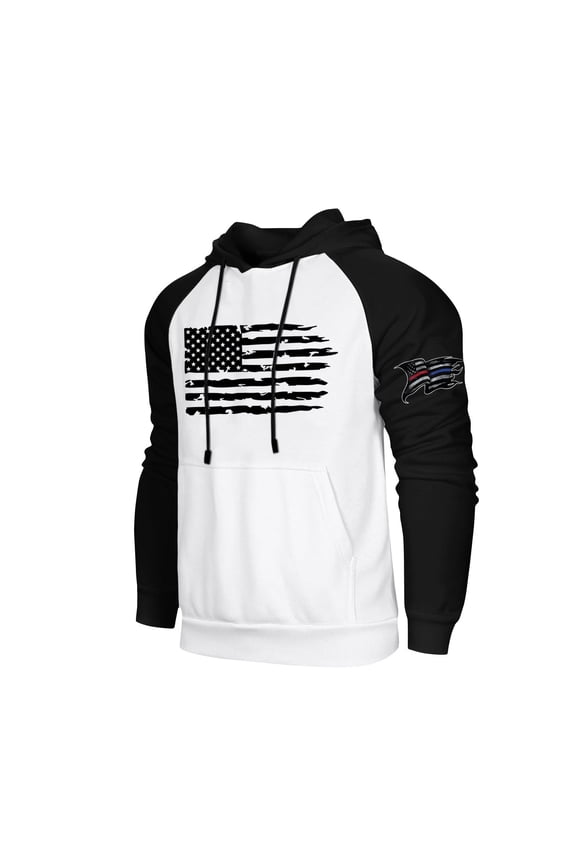 Men's Hoodies Plus Size Merican Flag Design Long Sleeve Hooded Sweatshirts Big and Tall Patriotic Pullover Tops Usa Flag Hoodies Sweatshirts with Pockets,Beige 5XL
