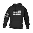 thumbnail image 1 of GIPQJK Men's Graphic Hoodies Usa Flag Sweatshirts Big and Tall This We'll Defend Flag Pullover Tops with Pockets,Dark Gray 2XL, 1 of 5