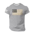 thumbnail image 1 of GIPQJK Men's Graphic T Shirts American Flag Print Tops Big and Tall Patriotic Short Sleeve T-Shirts Usa Flag Crew Neck T Shirts Tops,Light Gray XL, 1 of 5
