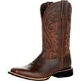 thumbnail image 1 of GIPQJK Men's Western Cowboy Boots - Exquisite Embroidery on Sturdy Leather, Square Toe, Chunky Heel, Mid - Calf, Pull - On for a Trendy Outfit,Brown 45, 1 of 6
