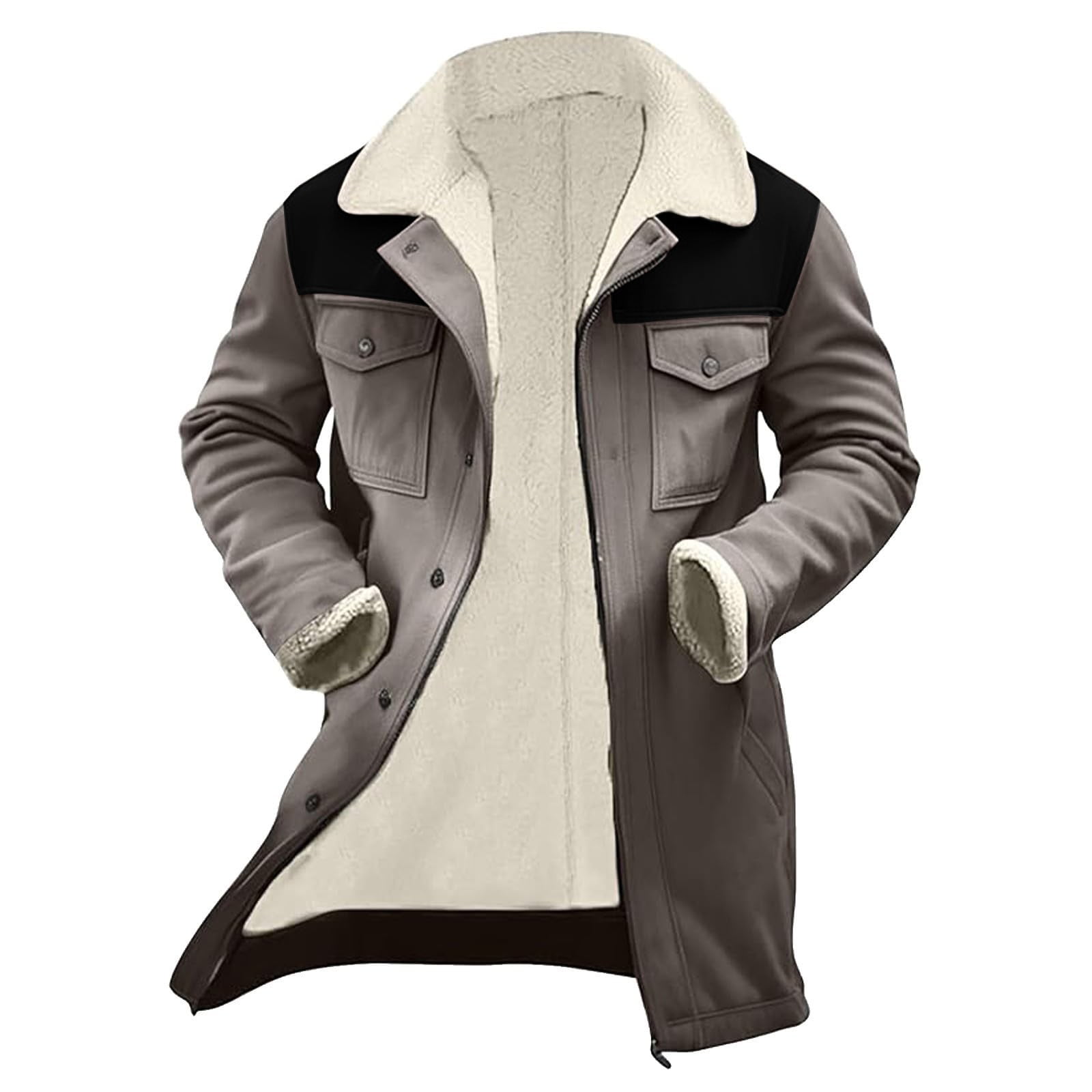 Men's & Women's Fleece Jacket - Loose Plush Lined Zip-Up For Autumn & Winter, Lightweight & Warm