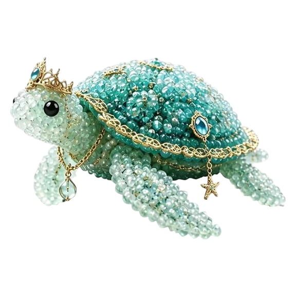GIPQJK Ocean Legend Animal Bead DIY Kit, Sea Creature Jewelry Making Set for Kids, Creative Craft with Beads Thread Chains Accessories Storage Box F