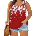 thumbnail image 1 of GIPQJK Plus Size Tank Tops for Women S-4x Scoop Neck Sleeveless Tunic Tees Casual Soild Color Workout Tank Tops Fashion Sleeveless Tops Vest T-Shirt,Red 4XL, 1 of 5