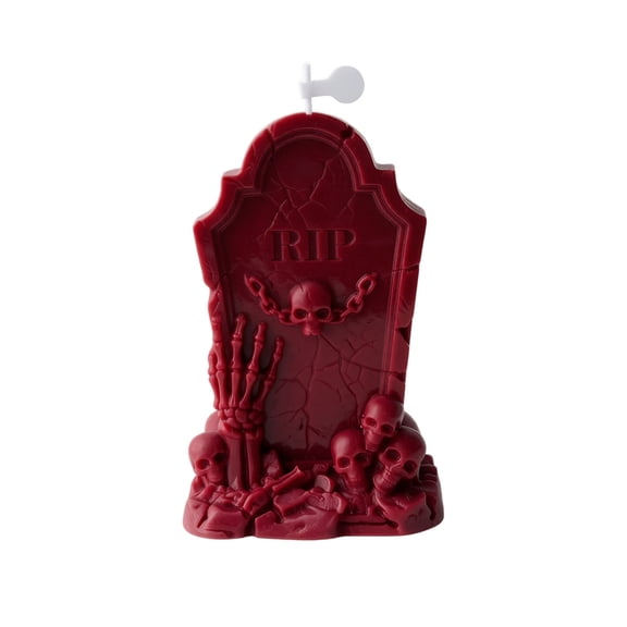 GIPQJK Summerween Halloween Scented Candle Tombstone Skeleton Aromatherapy Decorative Candle for Home Party Gift Indoor Decor 1pc A
