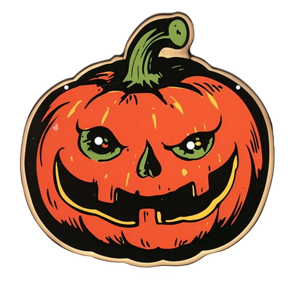 GIPQJK Summerween Luminous Pumpkin Wall Sticker Glow in Dark Eyes Decal Halloween Party Bedroom Living Room Decor PVC Self Adhesive A