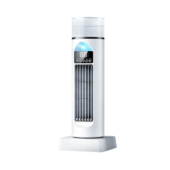 GIPQJK Summerween Portable Evaporative Cooler Fan with Remote Control, Water Cooling Tower for Home Bedroom, White White