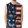 thumbnail image 1 of GIPQJK Tank Tops Men 4th Of July American Flag Sleeveless Shirts 2025 Patriotic Graphic Scoop Neck Muscle Tank Tops with Independence Day,Black S, 1 of 4