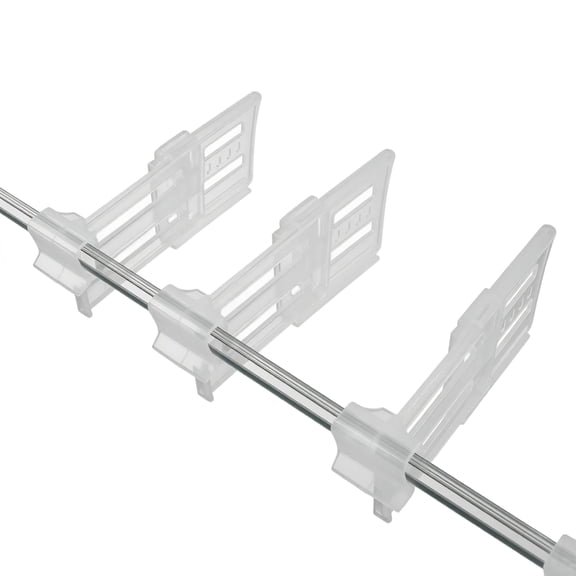 GIPQJK Universal Refrigerator Storage Rack Kitchen Organizer Shelf Adjustable Cabinet Divider for Food Classification and Sorting in Home Fridge, Made of Stainless Steel and Plastic, Space Saving