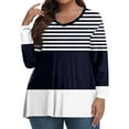 GIPQJK Women's Plus Size Blouses 4x5x Henley Neck Long Sleeve Shirts