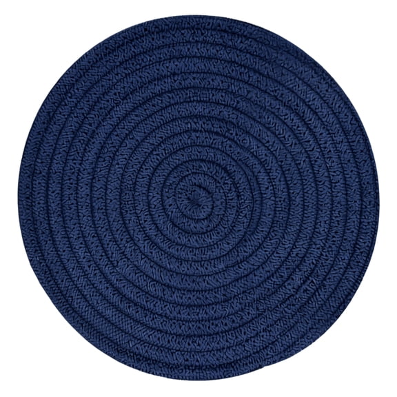 GIPQJK Woven Coaster Cotton Rope Placemat 18CM Navy Blue Absorbent Coasters Drink Coasters Cute Coasters Thermal Insulation Table Mat for Home Kitchen Dining Decor