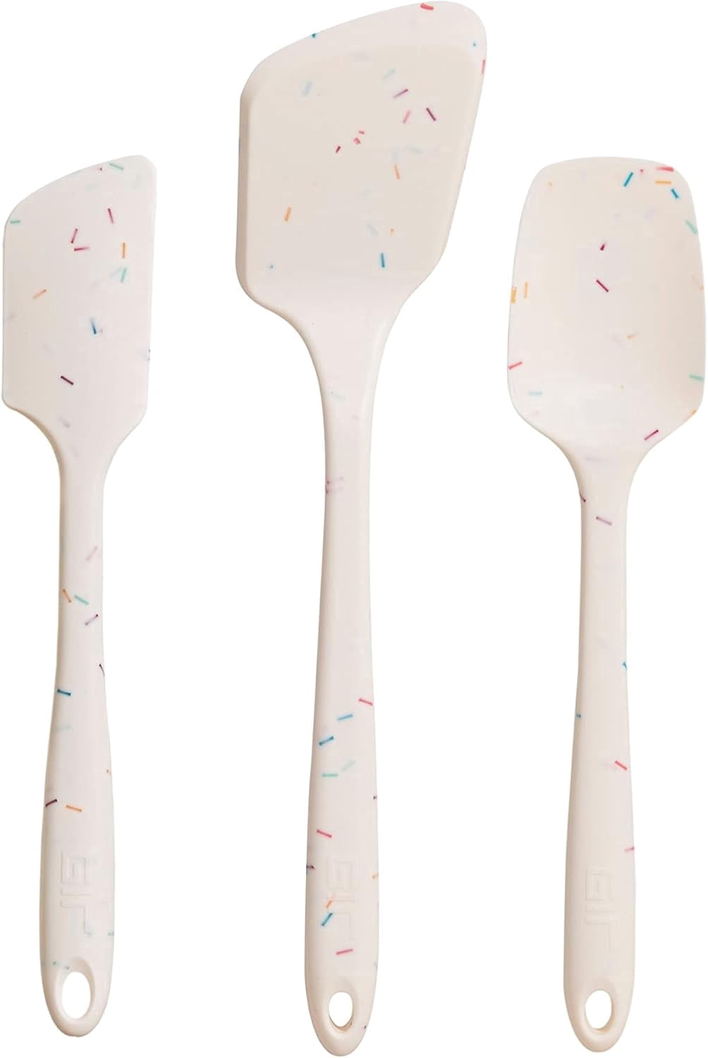 GIR Get it Right 3 Piece Ultimate Silicone Kitchen Utensils Set Heat Resistant Up To 425°F Spatula, Flip & Spoonula as Kitchen Tools, Sprinkles