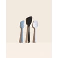 thumbnail image 1 of GIR Get it Right 3 Piece Silicone Kitchen Utensils Set Heat Resistant Up To 425°F Spatula, Flip & Spoonula as Kitchen Tools, Slate, Black, White, 1 of 1