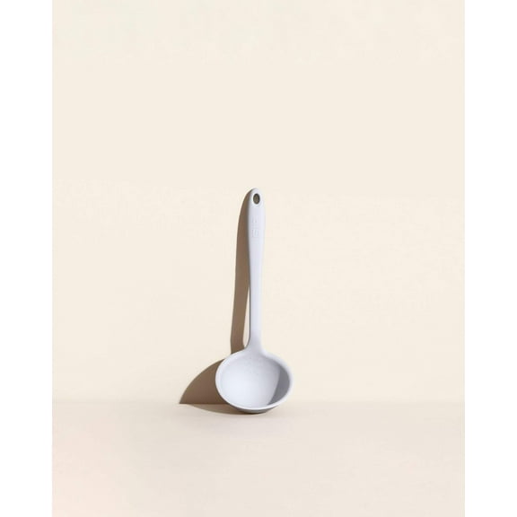 GIR: Get It Right Silicone Ladle Spoon – High Heat Resistant Kitchen Tool, Durable Cooking Utensil for Serving Soups, Stews, Sauces, and Dressings, Ultimate - 13IN - Studio White