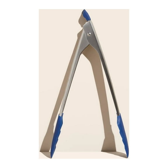 GIR: Get It Right Stainless Steel Tongs – Non-Stick, Heat-Resistant Food Tongs with Silicone Lock Tab for Cooking & Grilling, 12IN-Ultimate, Navy