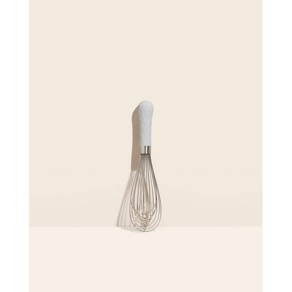 GIR: Get It Right Stainless Steel Whisk, 12 Wire Balloon Whisk for Mixing, Stirring, Beating & Blending – Durable Whisker Tool, 11IN - Studio White