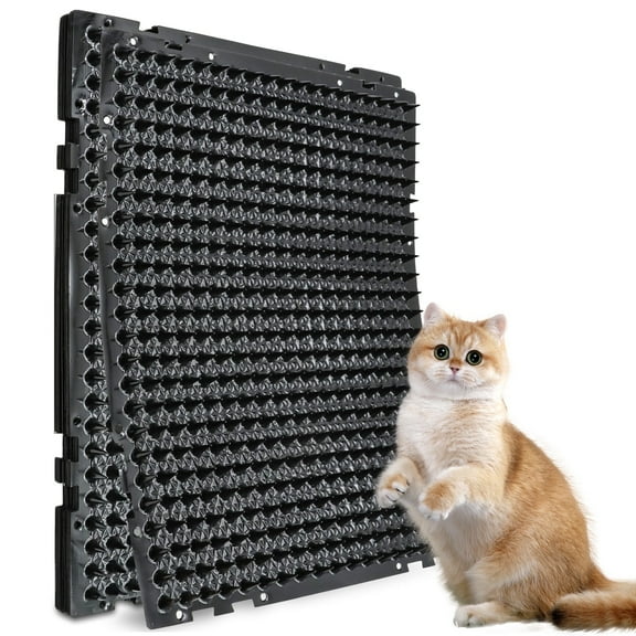 GIRACOA 14 Packs Scat Mat for Cats 13 x 17 Inch Pet Deterrent Spikes, for Home Garden Yard(Black)